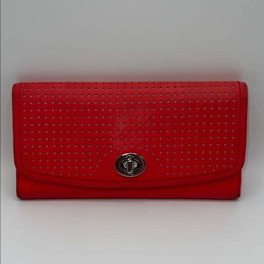 Coach Legacy Perforated Slim Envelope Wallet